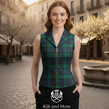 Campbell Modern Tartan Vest For Women