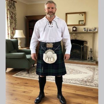 Jacobite Ghillie Shirt Casual Kilt Outfit
