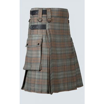 Choose Your Tartan Utility Kilt with Leather Straps
