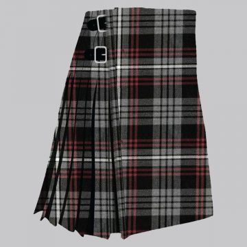 Clan Auld Lang Syne Grey Modern Tartan Kilt 