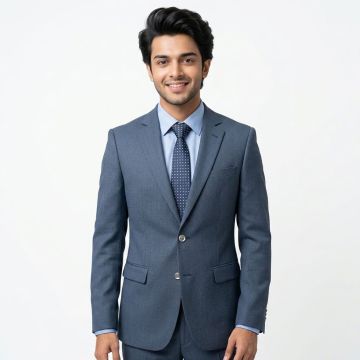 Classic Blazer - Tropical Exclusive Blue Bird Eye Textured