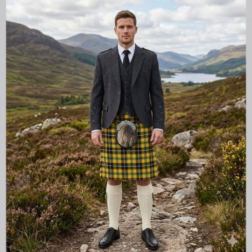 Cornish National Tartan Argyll Kilt Outfit