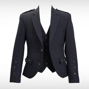 Crail Charcoal Tweed Klashich Jacket