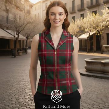 Crawford Modern Tartan Vest For Women