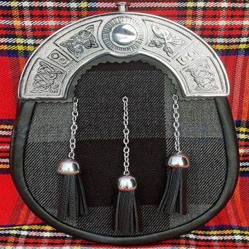 Douglas Grey Tartan Sporran 