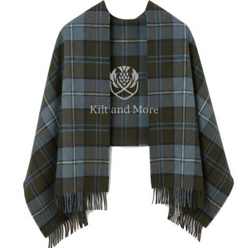 Douglas Weathered Tartan Shawl
