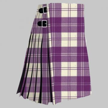  Eriskin Dress Purple & White Tartan Kilt 