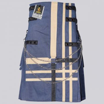 Fashion Utility Kilt With Chains