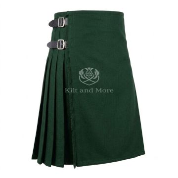 Forrest Green Wool Kilt