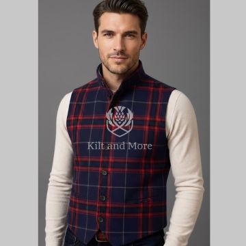 Gaelic Fire Tartan  Vest
