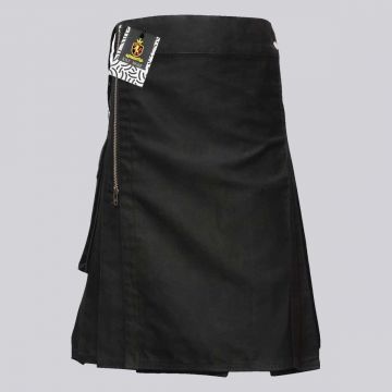 Gothic Fashion Black Utility kilt