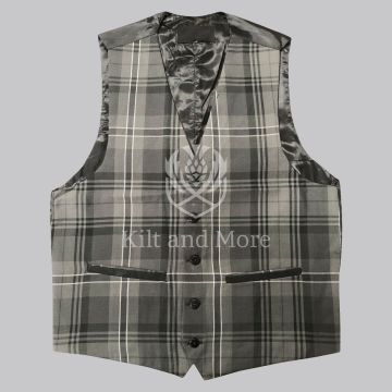 Grey Granite Tartan Vest
