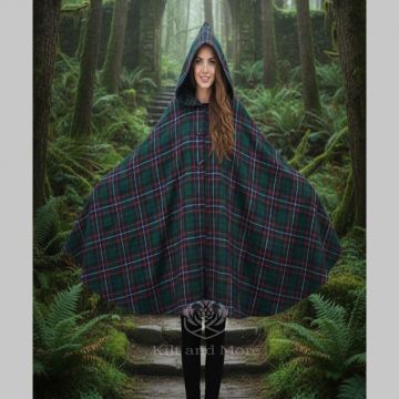  Scottish Tartan Cloak For women