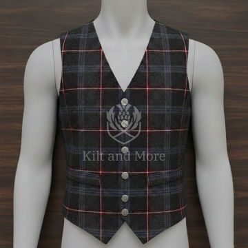 Hebridean Heather Tartan Vest