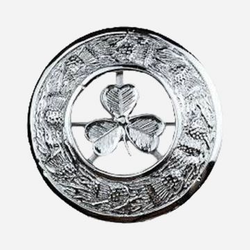 Irish Shamrock Kilt Brooch