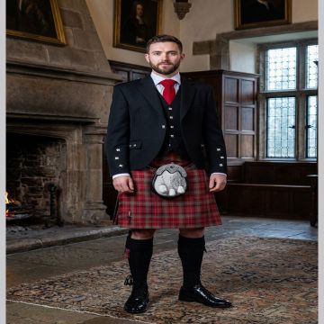 Red Nicolson Muted Argyll Kilt Outfit