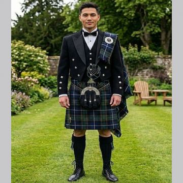 Prince Charlie Macrae Hunting Modern Tartan Kilt Outfit