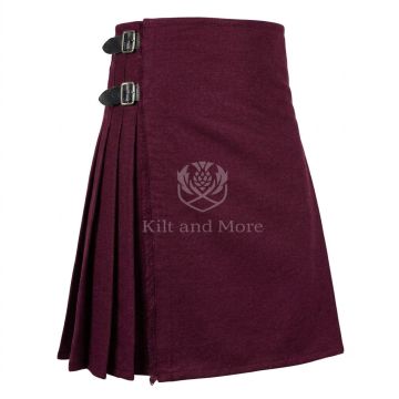 Marron  Wool Kilt