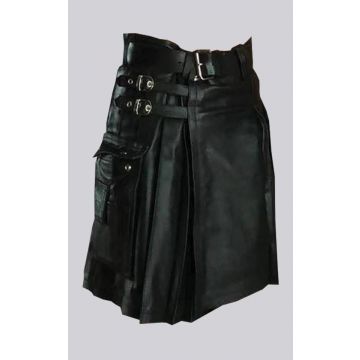Mens Leather Kilt