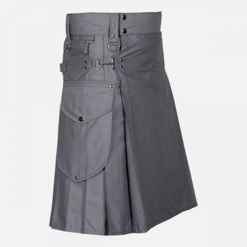 LAUTREAMONT GAULTIER Men Black Utility Kilt