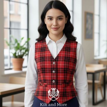 Munro Black And Red Vest For Women