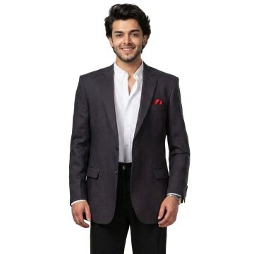 Navy Blue Classic Men's Suit Jacket