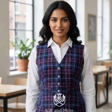 Pride of Scotland Tartan  Vest For Women