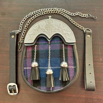 Pride of Scotland Tartan Sporran With Chain
