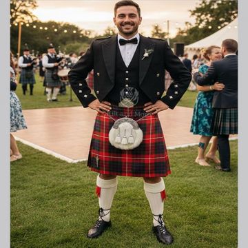 Prince Charlie Fraser Tartan Kilt Outfit 