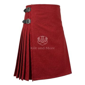 Red Wool Kilt