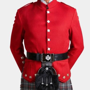 Kenmore Doublet Kilt Red Jacket