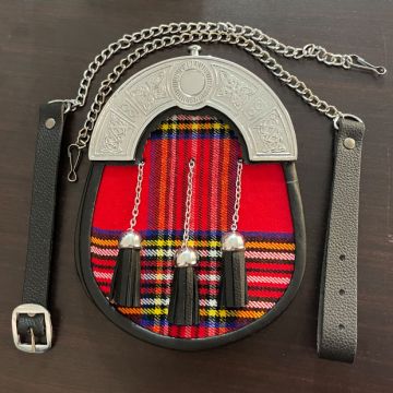 Royal Stewart Tartan Sporran With Chain