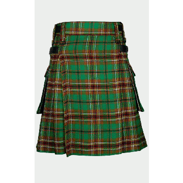 Scottish Kilt 8 Yards Tara Murphy Tartan Acrylic wool Kilts with Pockets