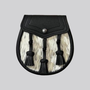 Semi Dress Natural Calfskin Classic Leather Tassel Sporran 