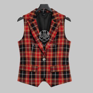 Sens Modern Tartan Vest For Women