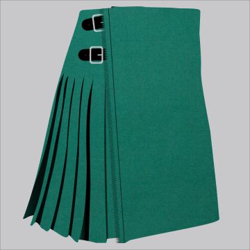 Solid Green Ancient Tartan Kilt