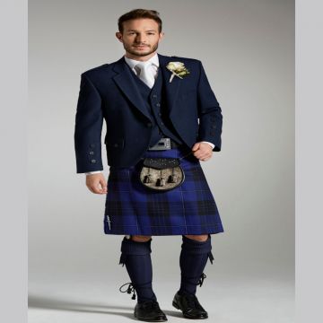Blue Spirit Tartan Argyll Kilt Outfit