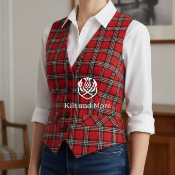 Turner Modern  Tartan Vest For Wom