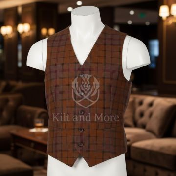 Ulster Weathered Tartan Vest For Men