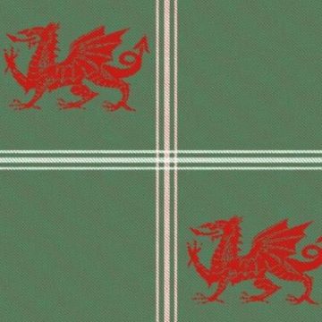 Welsh Dragon Red Tartan kilt