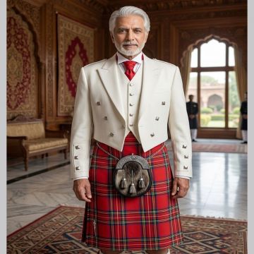 White Prince Charlie Jacket & Waiscoat