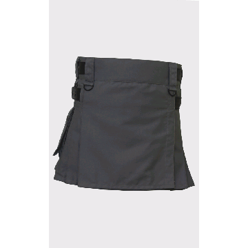  Women Gray color Leather Straps Utility Kilt