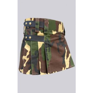 Women Woodland Camo Kilt 