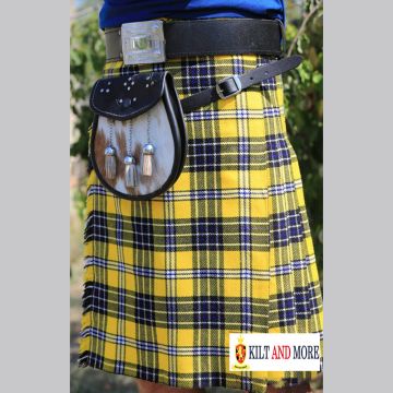 Yellow And Blue Tartan Kilt