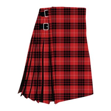 Clan Munro Black And Red Tartan Modern Kilt 
