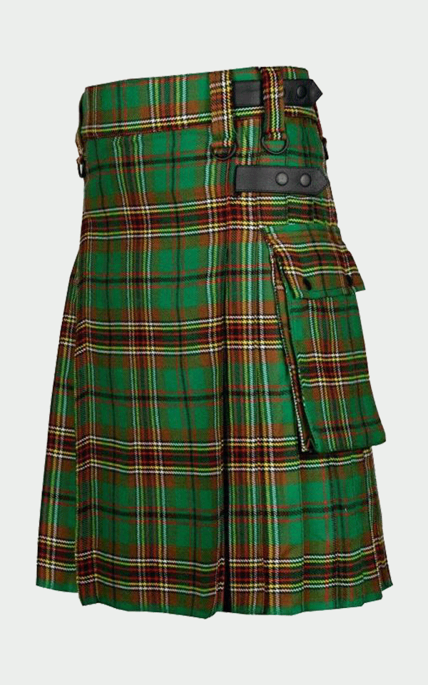 Scottish Kilt 8 Yards Tara Murphy Tartan Acrylic wool Kilts with Pockets